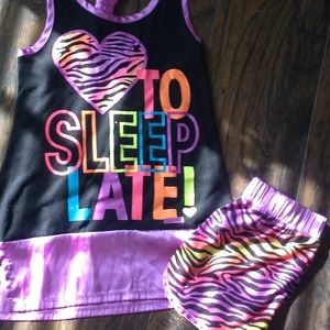 Justice pajamas size 10